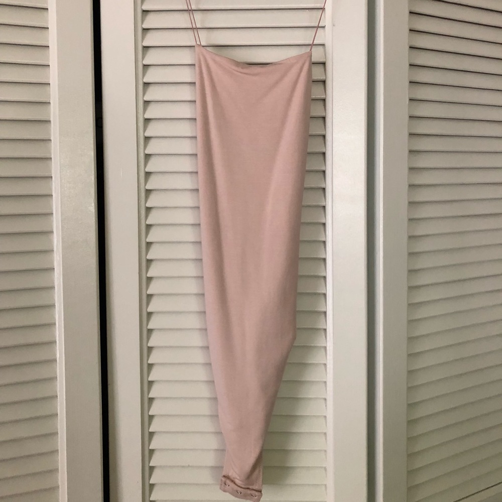 T by Alexander Wang strappy blush bodysuit